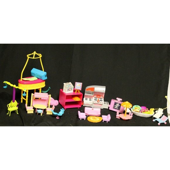 Lot of Mattel Doll Furniture Sofas Chairs X-Ray Oven Stove Outside Patio Furnitu - Picture 1 of 8